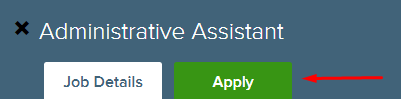 Image of job details and apply tabs