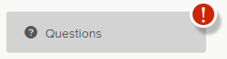 Image of error in the section message
