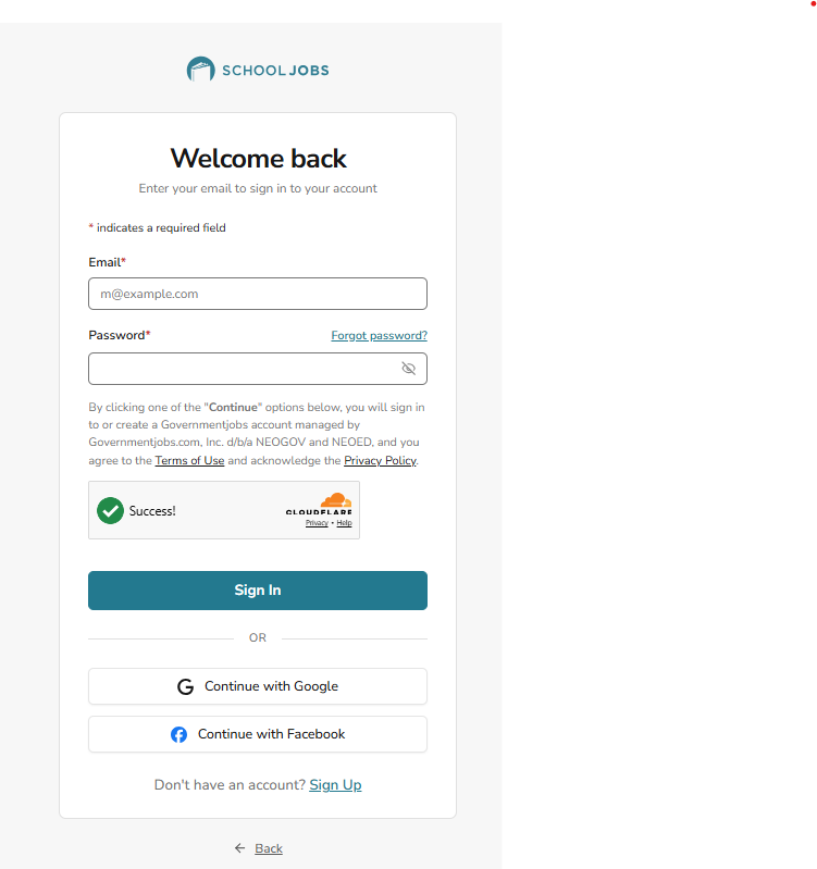 Login form